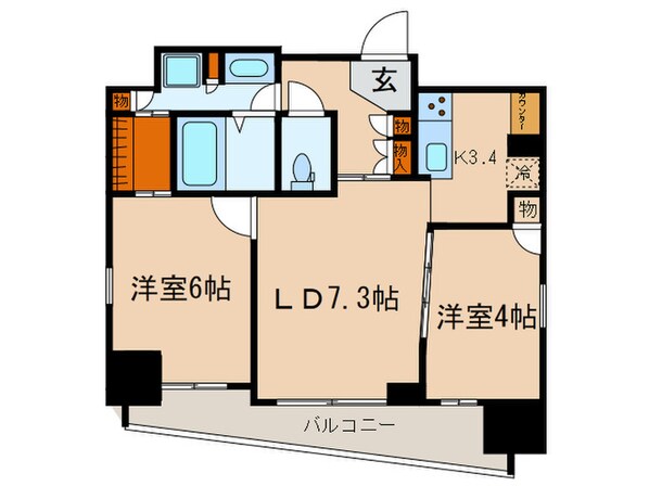 サンイング飯田橋の物件間取画像